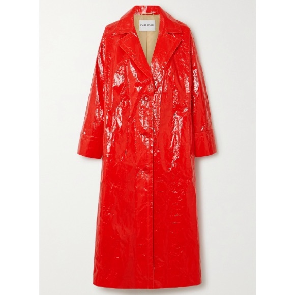 STAND STUDIO Lexie Red faux patent-leather coat - Picture 2 of 9